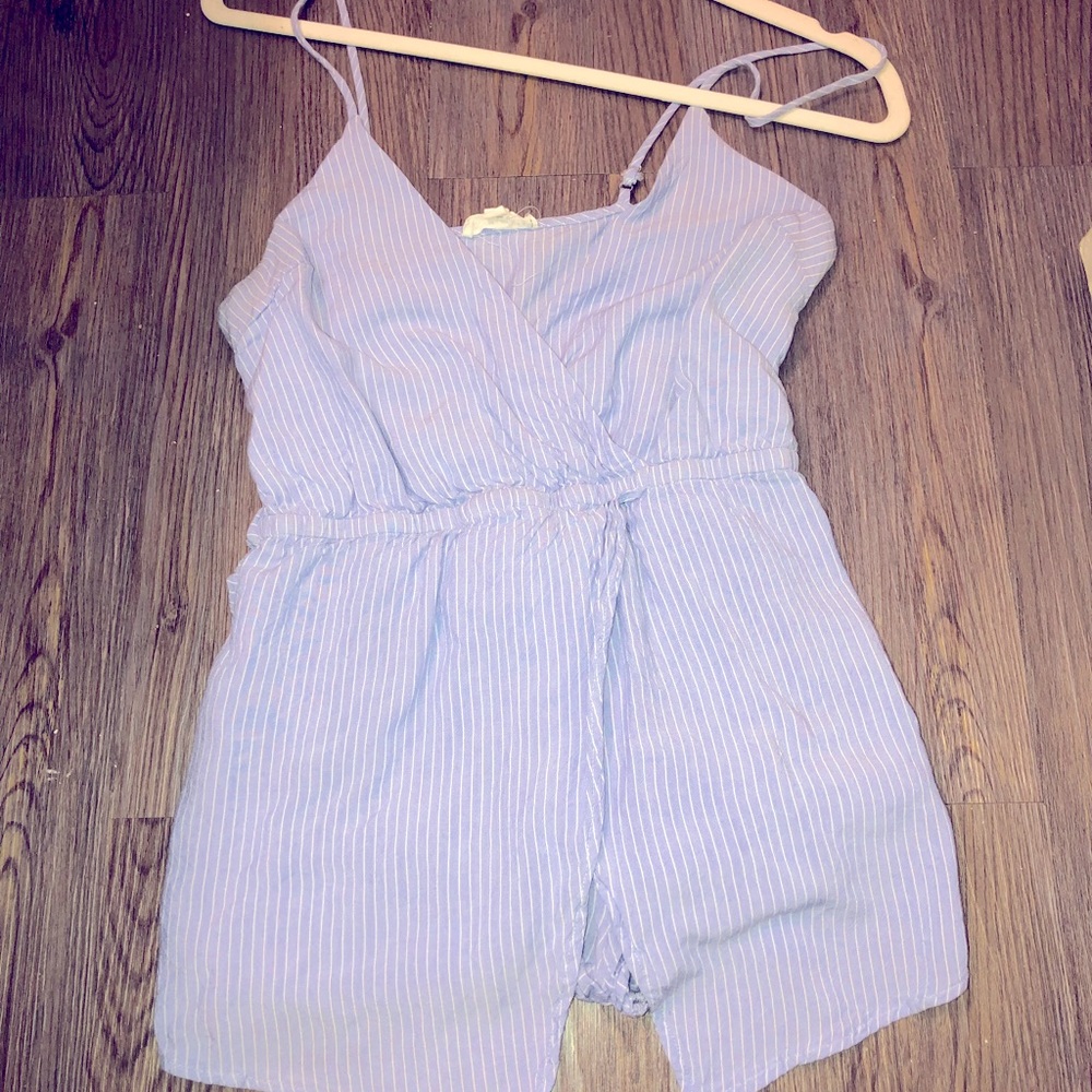 Cotton Candy Pinstripe Romper